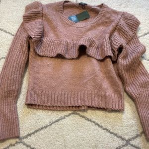 TARGET WILD FABLE SIZE XS DUSTY PINK SWEATER NWT